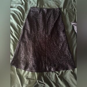 Bundle 4 for $20 - re:named Black Leopard A-Line Skirt
